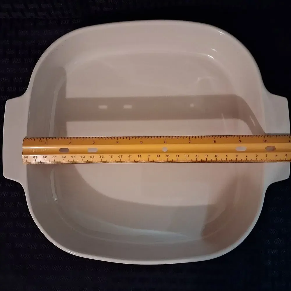 Corning Ware A-10-B 2.5L Casserole Baker Sandstone Beige Vintage